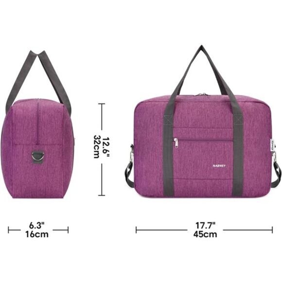 For Spirit Airlines Personal Item Bag 18x14x8 Foldable Travel Duffel Bag Tote - Picture 7 of 8